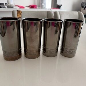 Snap on high ball glasses